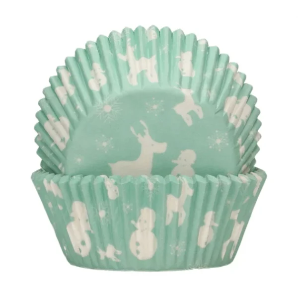 Wilton Caissettes Cupcakes Féérie Hivernale Bleue Et Blanches Funcakes (x48) 1