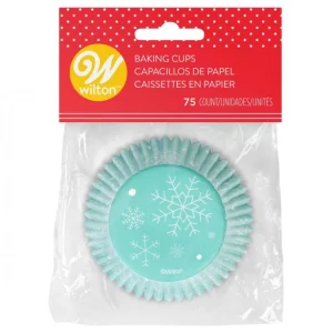 Caissette Cupcake Flocons Neige Wilton (x75) 6