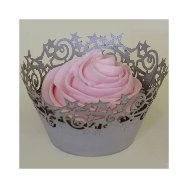 Contour Cupcakes Etoile Argenté PME (x12) 1