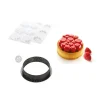 Kit Moule Silicone 6 Tartelettes Ø 80mm Paradis Silikomart Professional 10