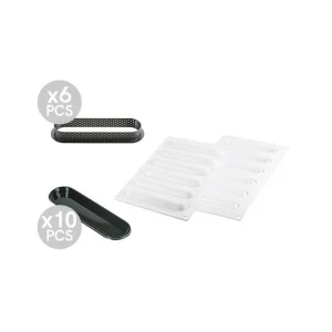 Kit Moule Silicone 6 Tartelettes Oblong 14,6 Cm Silikomart Professional 11