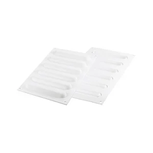 Kit Moule Silicone 6 Tartelettes Oblong 14,6 Cm Silikomart Professional 19