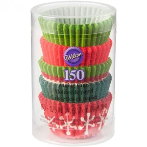 Mini Caissettes En Papier Rouge Et Vert Ø3cm (x150) Wilton 9