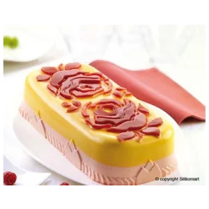 MALLARD FERRIERE Moule à Cake Silicone Avec Roses 300x145mm 6