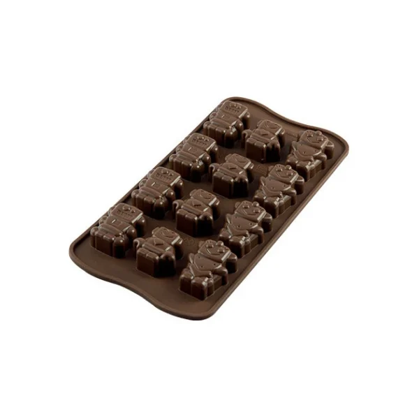 Moule à Chocolat 12 Robots Easy Choc – Silicone Spécial Chocolat 1