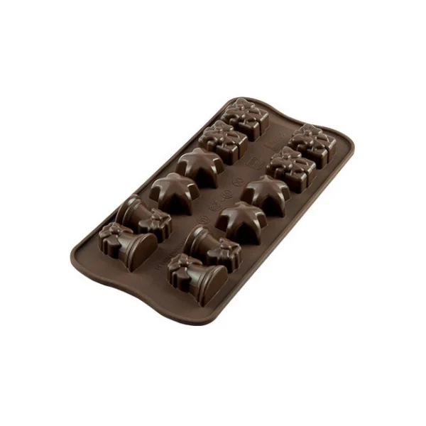 Moule à Chocolat 12 Sujets Noël Easy Choc – Silicone Spécial Chocolat 1