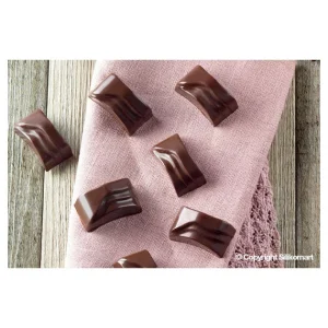 Moule à Chocolat 14 Rectangles Ondulés Easy Choc – Silicone Spécial Chocolat 10