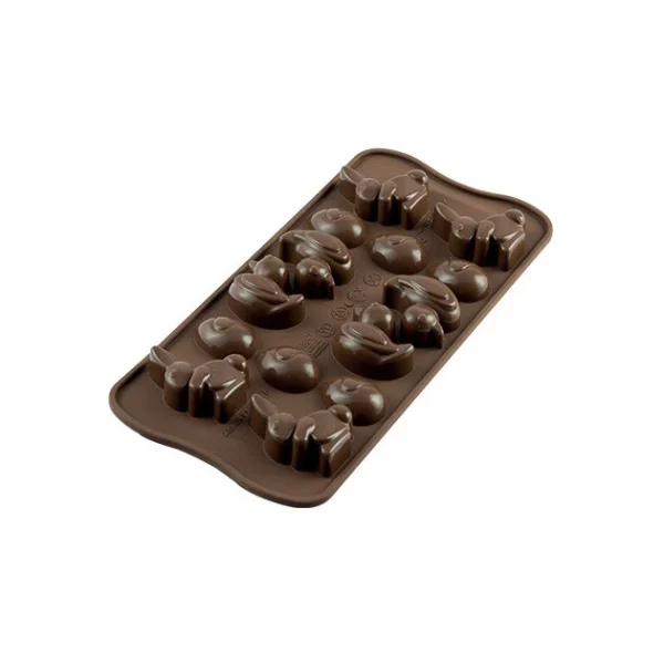 Moule à Chocolat 14 Sujets De Pâques Easy Choc – Silicone Spécial Chocolat 1