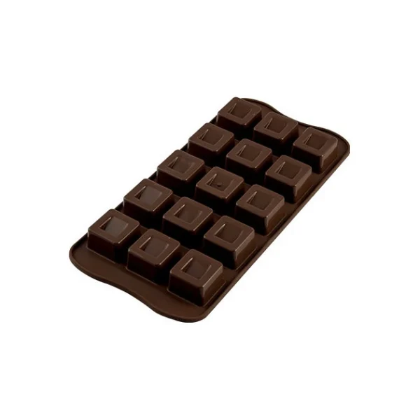 Moule à Chocolat 15 Carrés Easy Choc – Silicone Spécial Chocolat 1