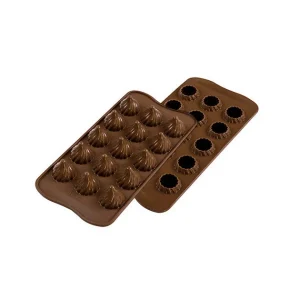 Moule à Chocolat 15 Sphères Torsadées Easy Choc – Silicone Spécial Chocolat 16