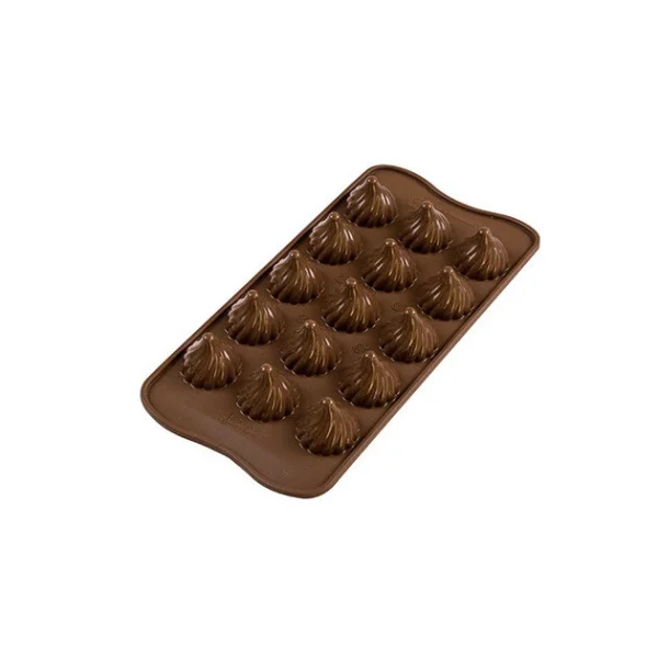 Moule à Chocolat 15 Sphères Torsadées Easy Choc – Silicone Spécial Chocolat 1