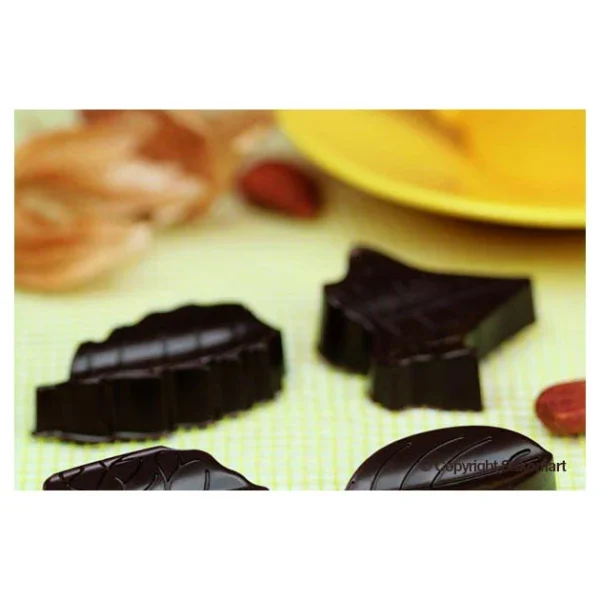 Moule à Chocolat 8 Feuilles Easy Choc – Silicone Spécial Chocolat 4