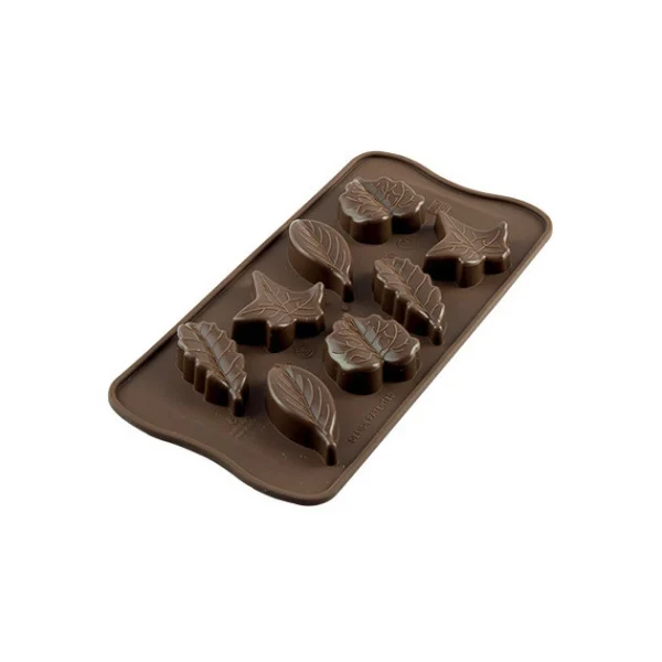 Moule à Chocolat 8 Feuilles Easy Choc – Silicone Spécial Chocolat 1