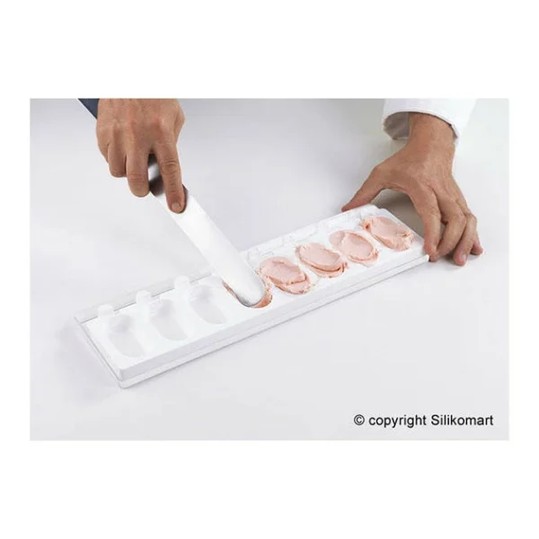 Moule à Glace Silicone 16 Mini Esquimaux Avec Bâtonnets SilikoMart 3