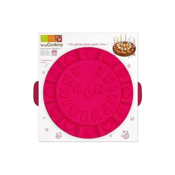 SCRAPCOOKING Moule En Silicone ”Bon Anniversaire” 1