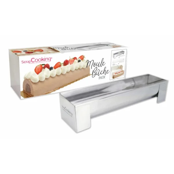 Moule Inox Bûche + Insert Offert Scrapcooking 5