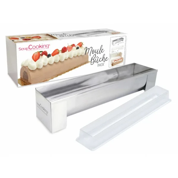 Moule Inox Bûche + Insert Offert Scrapcooking 1