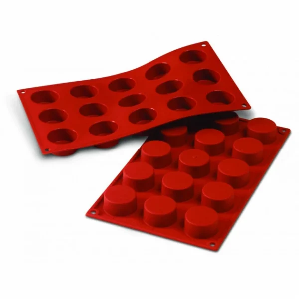 Moule Silicone 12 Cylindres 4,8 Cm X H 5 Cm Silikomart 1