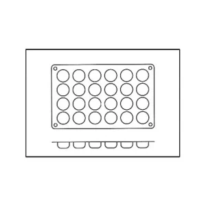 Moule Silicone Pomponnette 3,4 Cm X H 1,6 Cm (x24) Silikomart 6