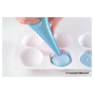 Moule Silicone 6 Demi Sphères Vrillées Ø 75 Mm SilikoMart Professional 12