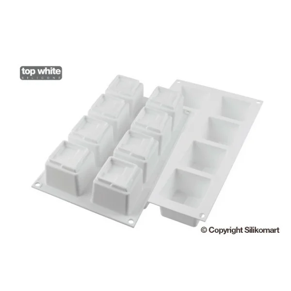 Moule Silicone 8 Cubes Kuadro 6 X 6 Cm 150ml SilikoMart Professional 4