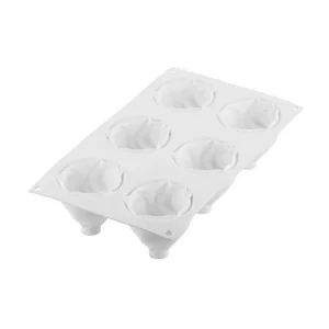 Moule Silicone Chantilly Ø 7,3 Cm X H 6,5 Cm (x6) Silikomart Professional 11