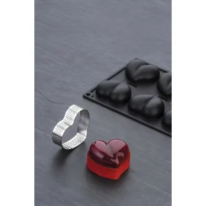 Moule Silicone Coeur 6,5 X 6 Cm X H 2,1 Cm (x8) Pavoflex 9