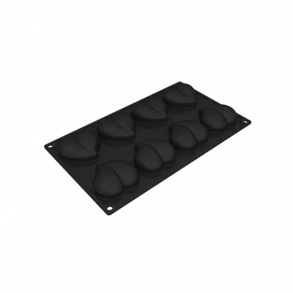 Moule Silicone Coeur 6,5 X 6 Cm X H 2,1 Cm (x8) Pavoflex 1