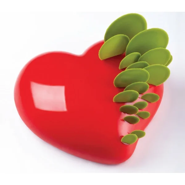 Moule Silicone Coeur Passion 17,5 X 16,5 Cm X H 5,8 Cm Pavoni 3