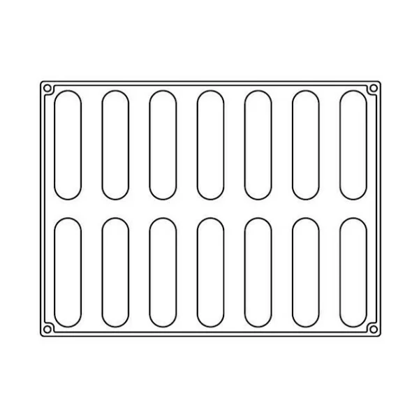 Moule Silicone Pastel 12,5 X 2,8 Cm X H 2,8 Cm (x14) Pavoflex 3