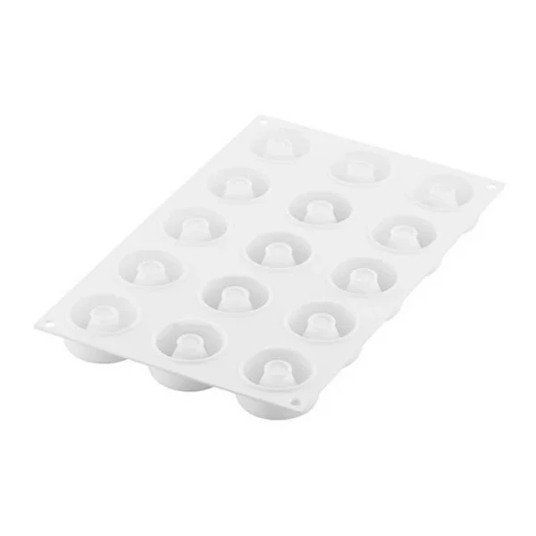 Moule Silicone Savarin Oblio Ø 5 Cm X H 2,1 Cm (x15) Silikomart Professional 5